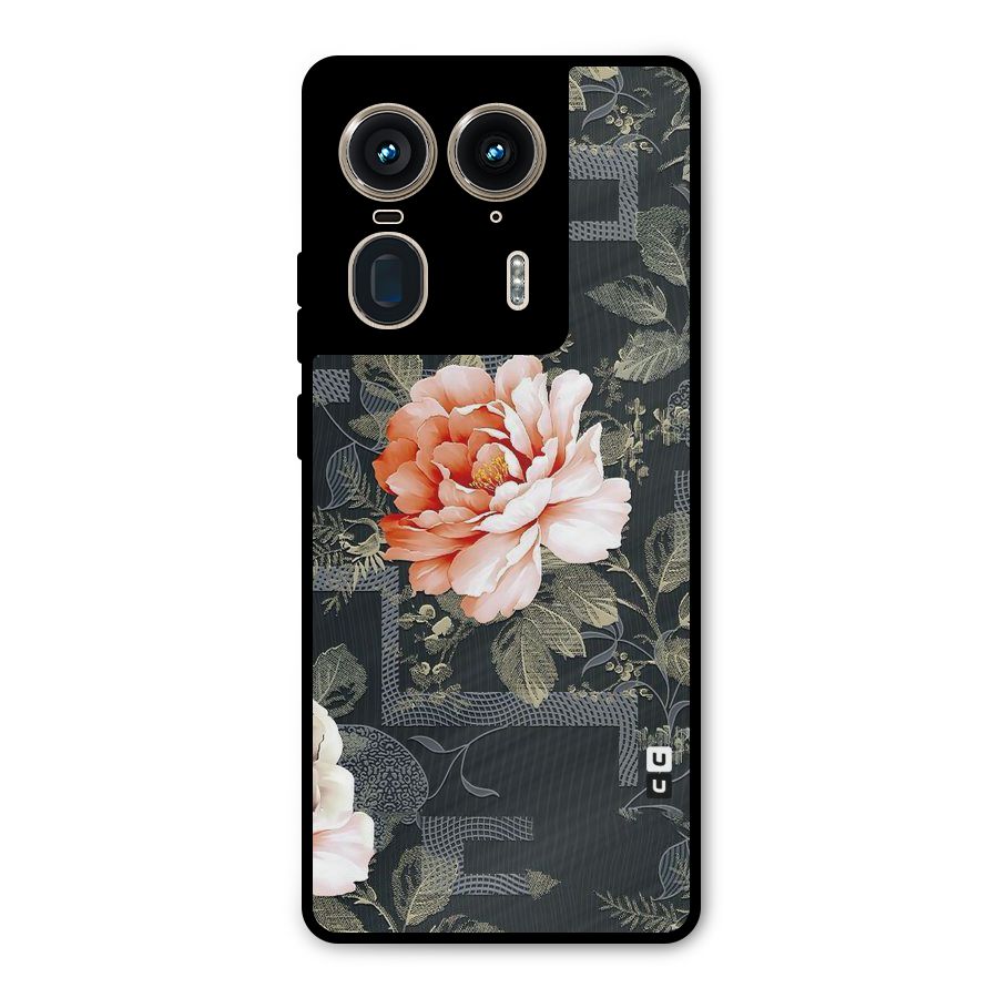 Art And Floral Metal Back Case for Motorola Edge 50 Ultra