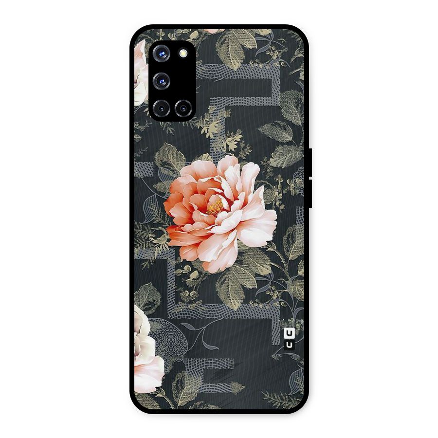 Art And Floral Metal Back Case for Oppo A52