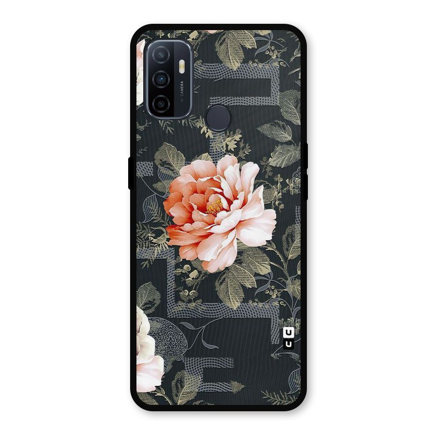 Art And Floral Metal Back Case for Oppo A53
