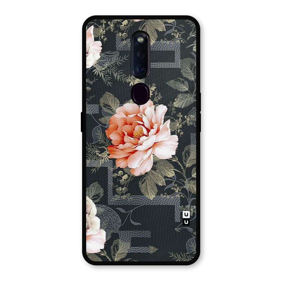 Art And Floral Metal Back Case for Oppo F11 Pro