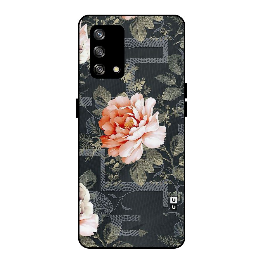 Art And Floral Metal Back Case for Oppo F19