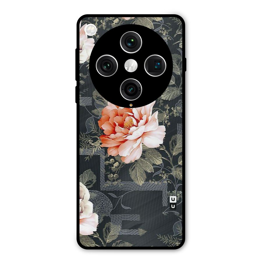 Art And Floral Metal Back Case for Oppo Find X8 Pro