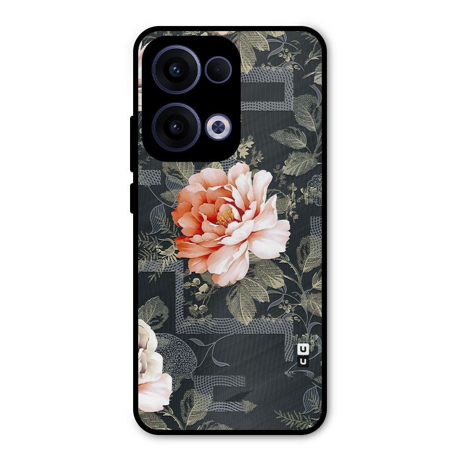 Art And Floral Metal Back Case for Oppo Reno13