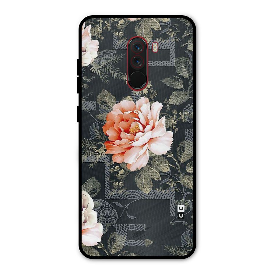 Art And Floral Metal Back Case for Poco F1