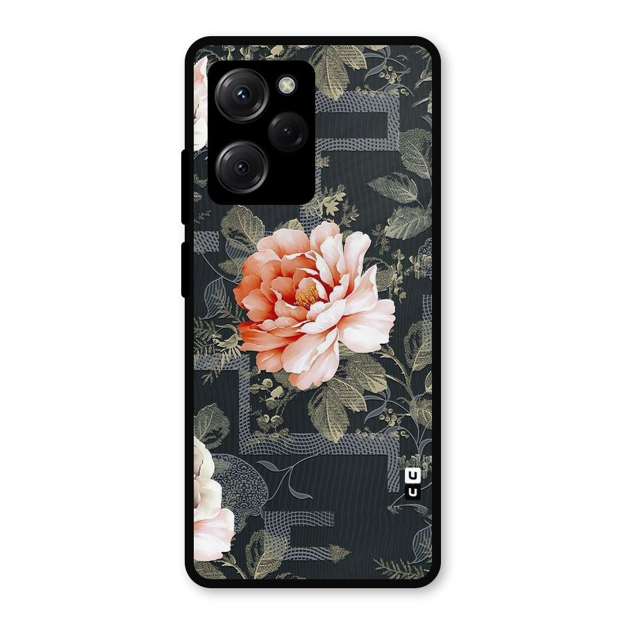 Art And Floral Metal Back Case for Poco X5 Pro