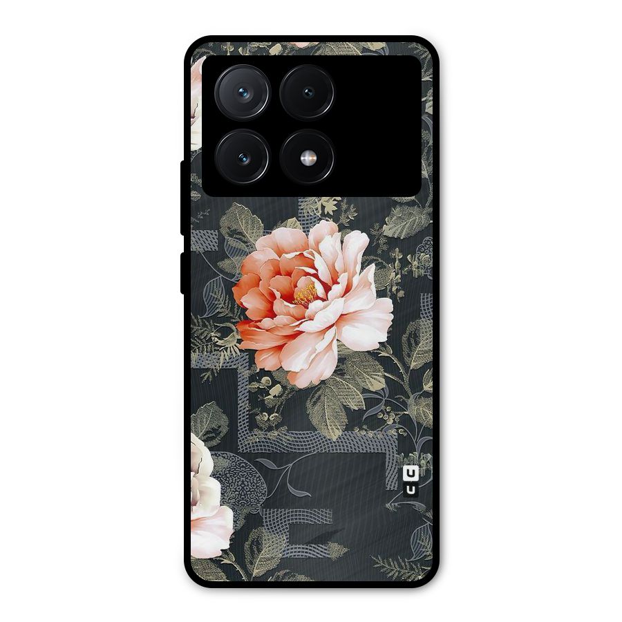 Art And Floral Metal Back Case for Poco X6 Pro