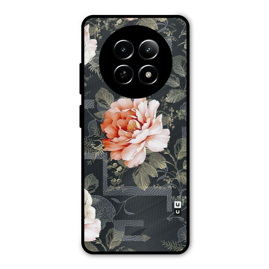 Art And Floral Metal Back Case for Realme 12 5G