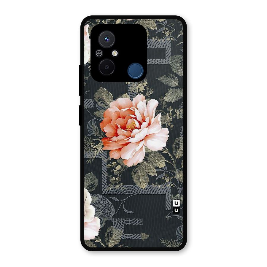 Art And Floral Metal Back Case for Redmi 12C