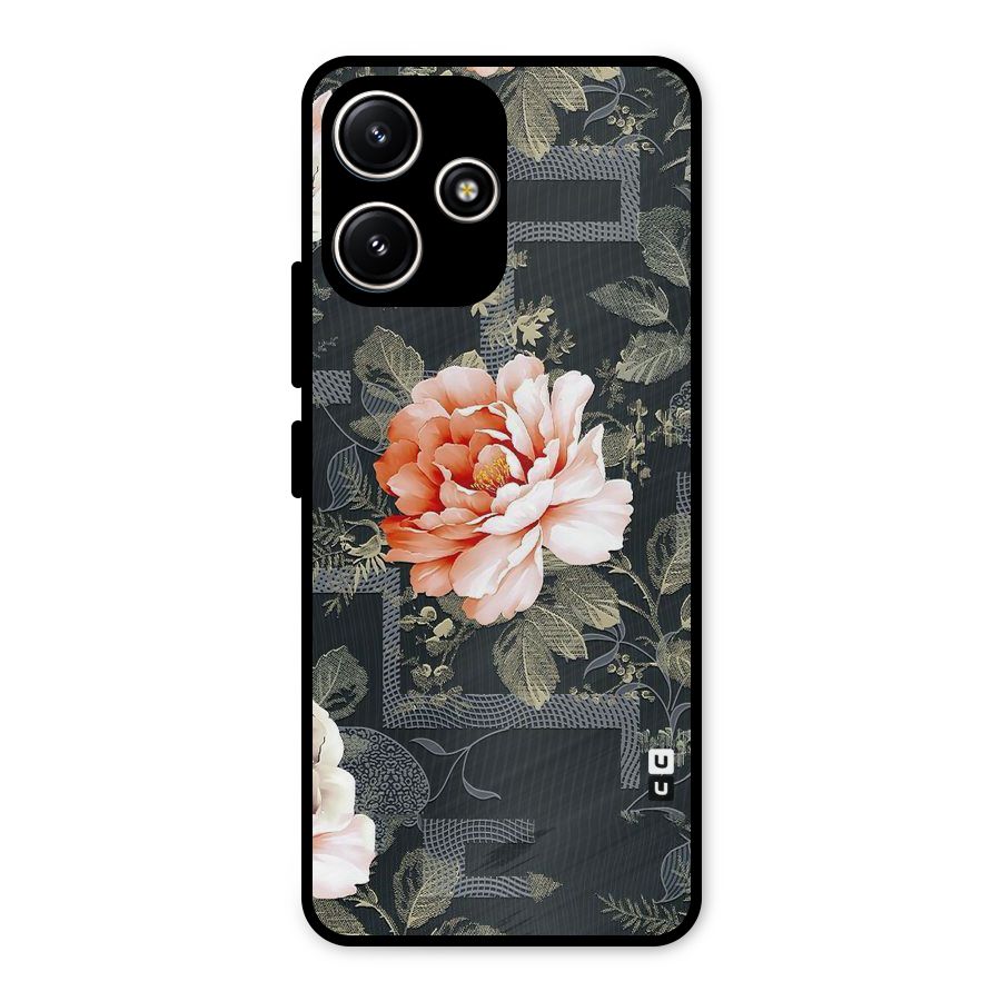 Art And Floral Metal Back Case for Redmi 12 5G