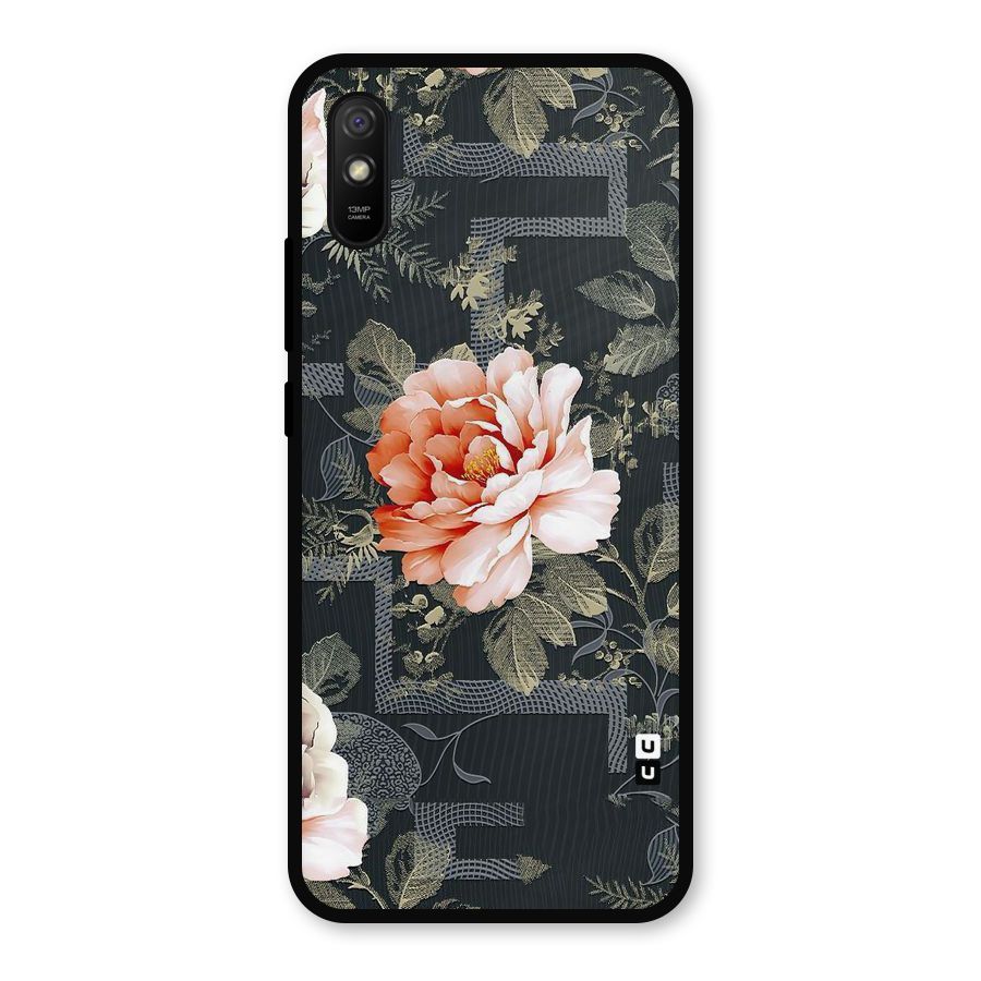 Art And Floral Metal Back Case for Redmi 9i