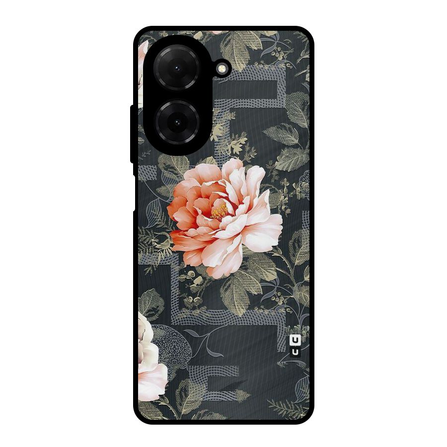 Art And Floral Metal Back Case for Redmi A5 4G
