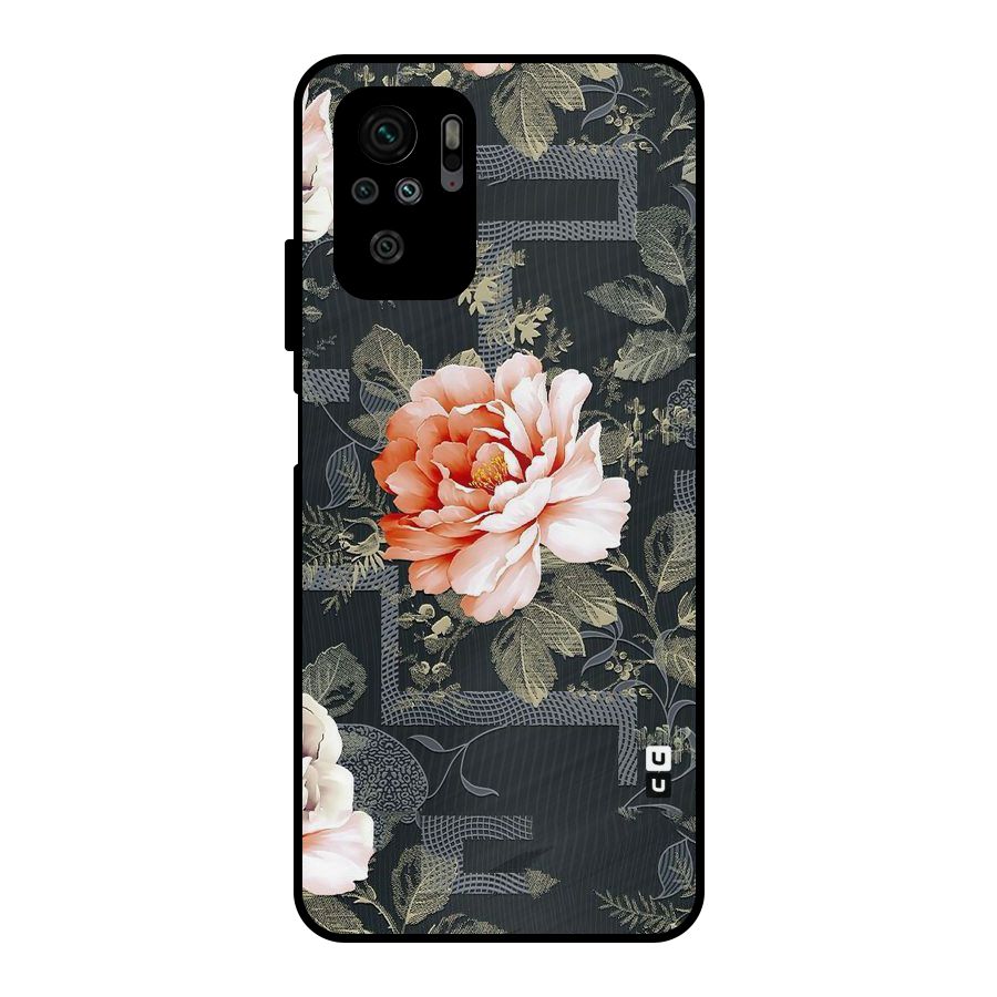 Art And Floral Metal Back Case for Redmi Note 10S