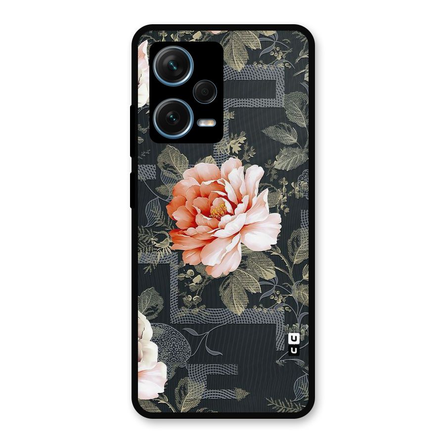 Art And Floral Metal Back Case for Redmi Note 12 Pro Plus 5G