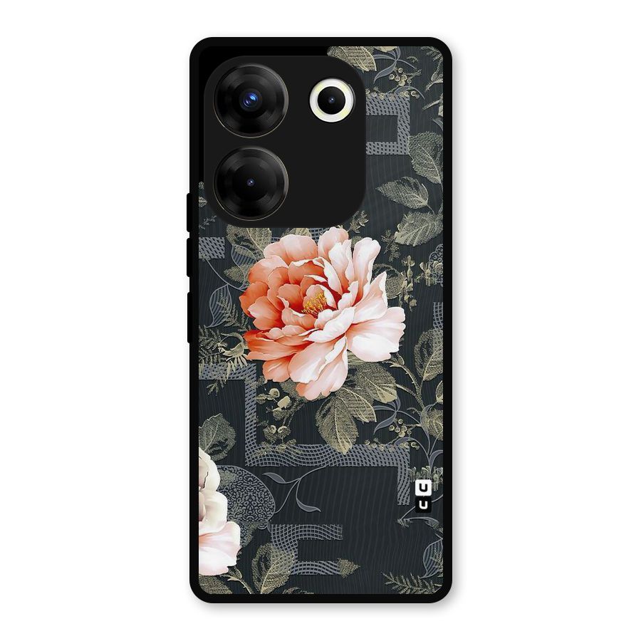 Art And Floral Metal Back Case for Tecno Camon 20