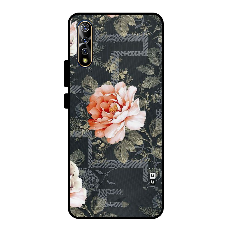 Art And Floral Metal Back Case for Vivo S1