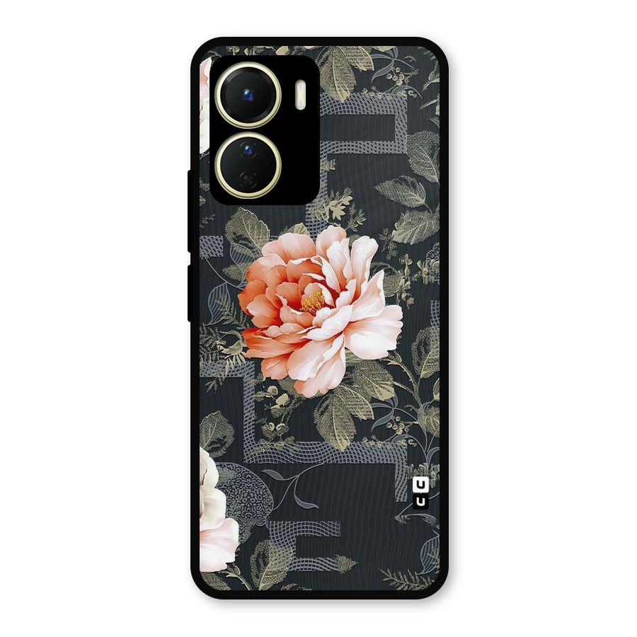 Art And Floral Metal Back Case for Vivo T2x
