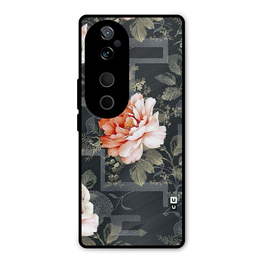 Art And Floral Metal Back Case for Vivo T3 Ultra