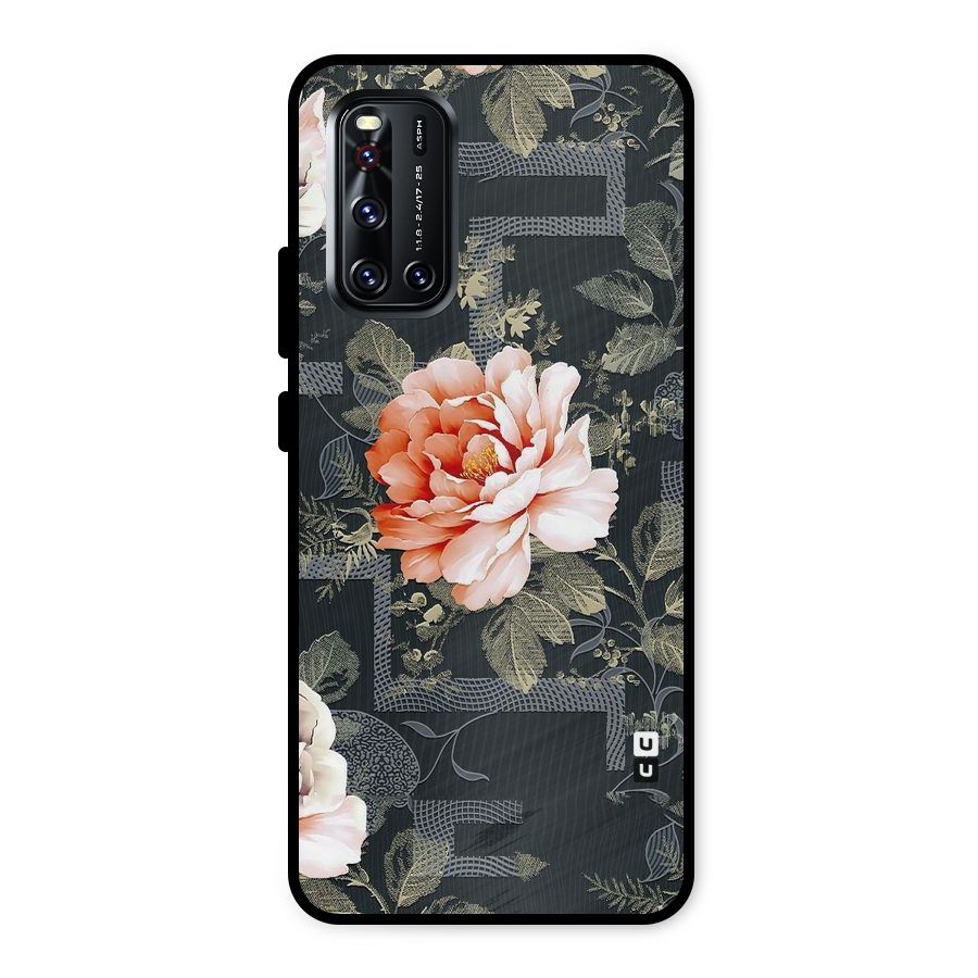 Art And Floral Metal Back Case for Vivo V19