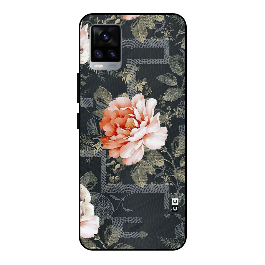 Art And Floral Metal Back Case for Vivo V20 2021