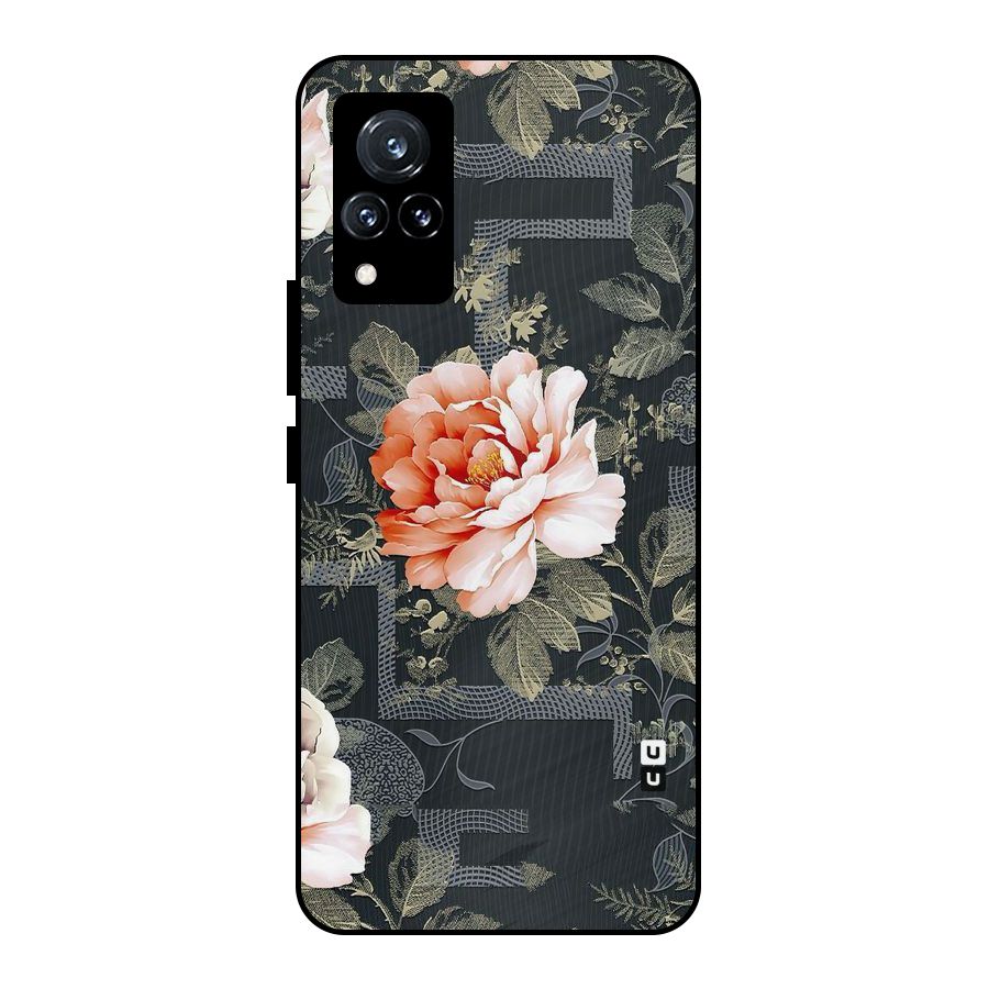 Art And Floral Metal Back Case for Vivo V21 5G