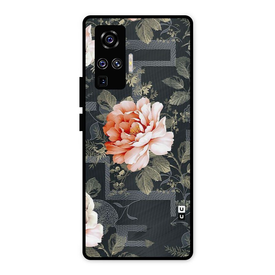 Art And Floral Metal Back Case for Vivo X50 Pro