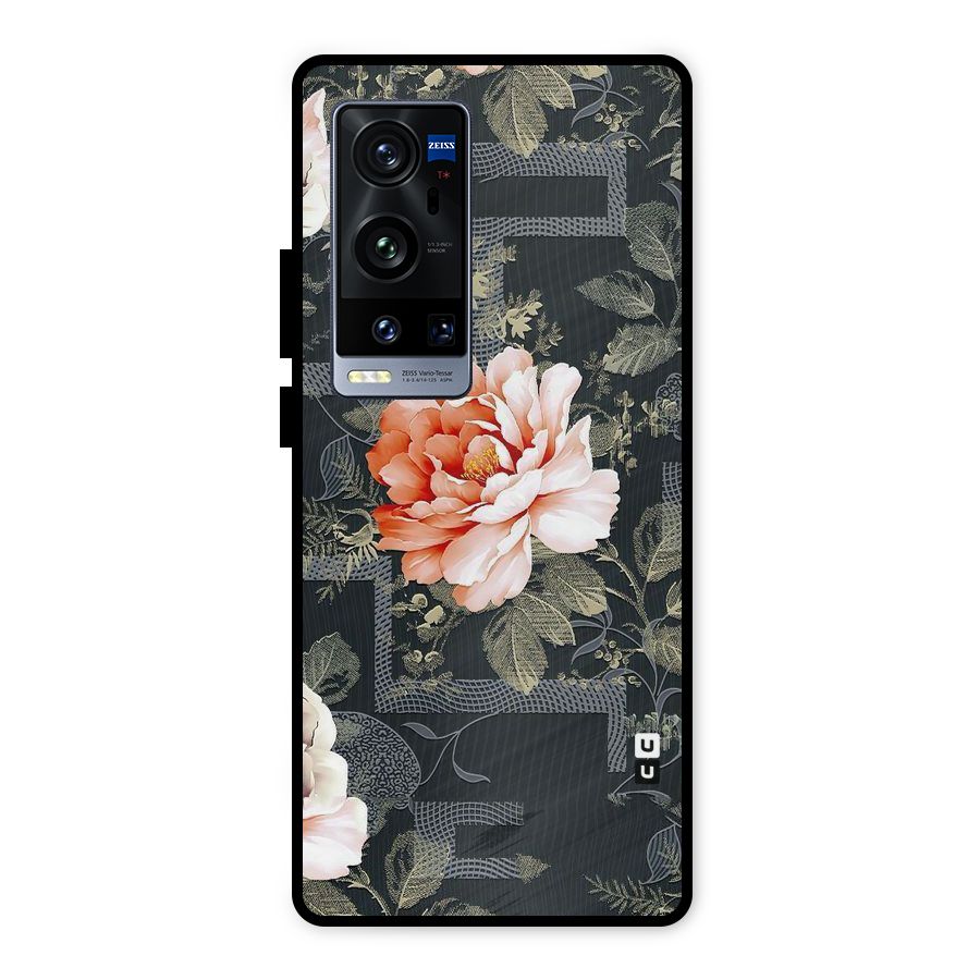 Art And Floral Metal Back Case for Vivo X60 Pro Plus