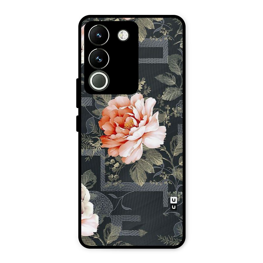 Art And Floral Metal Back Case for Vivo Y200