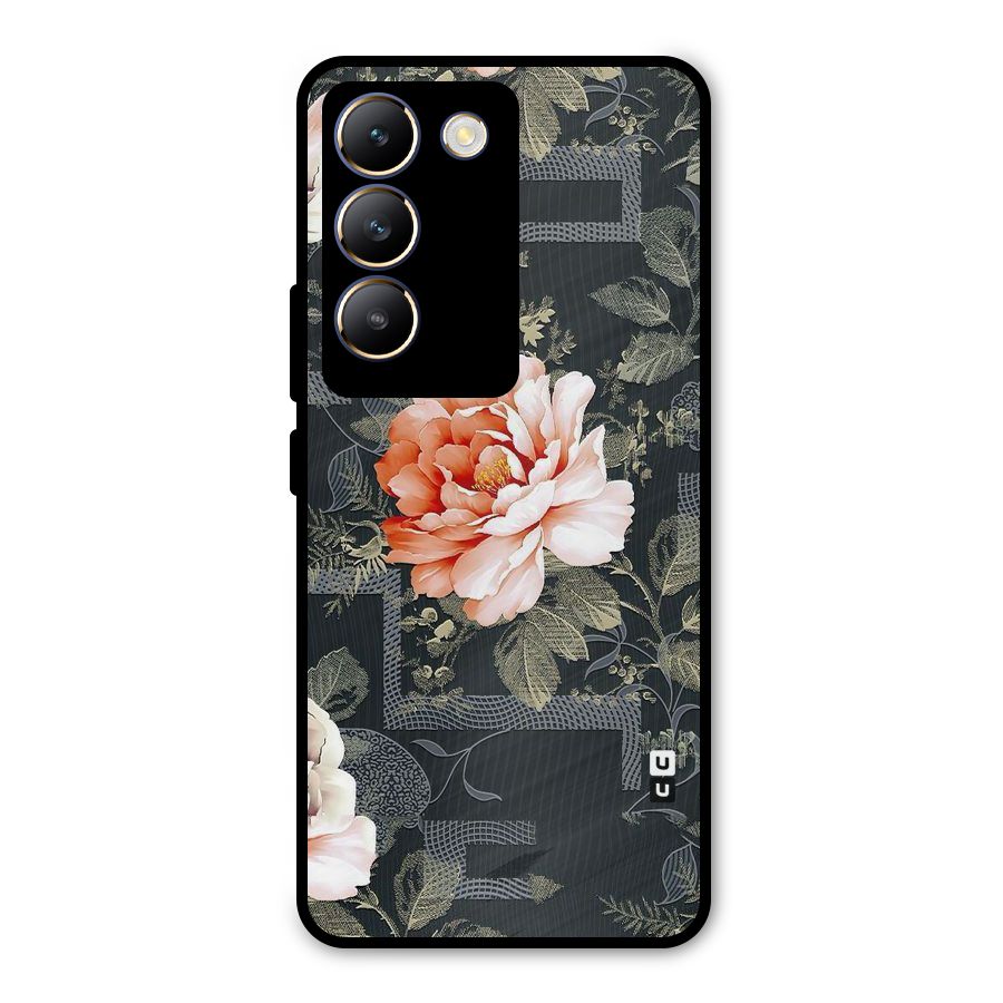 Art And Floral Metal Back Case for Vivo Y200e