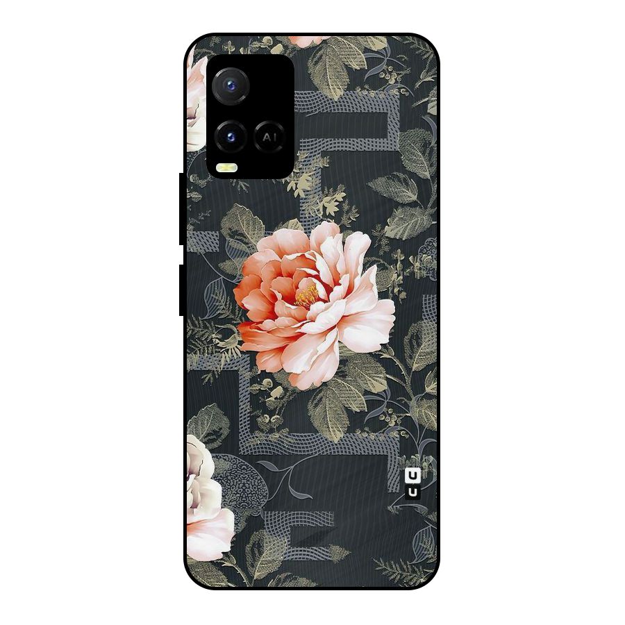 Art And Floral Metal Back Case for Vivo Y21