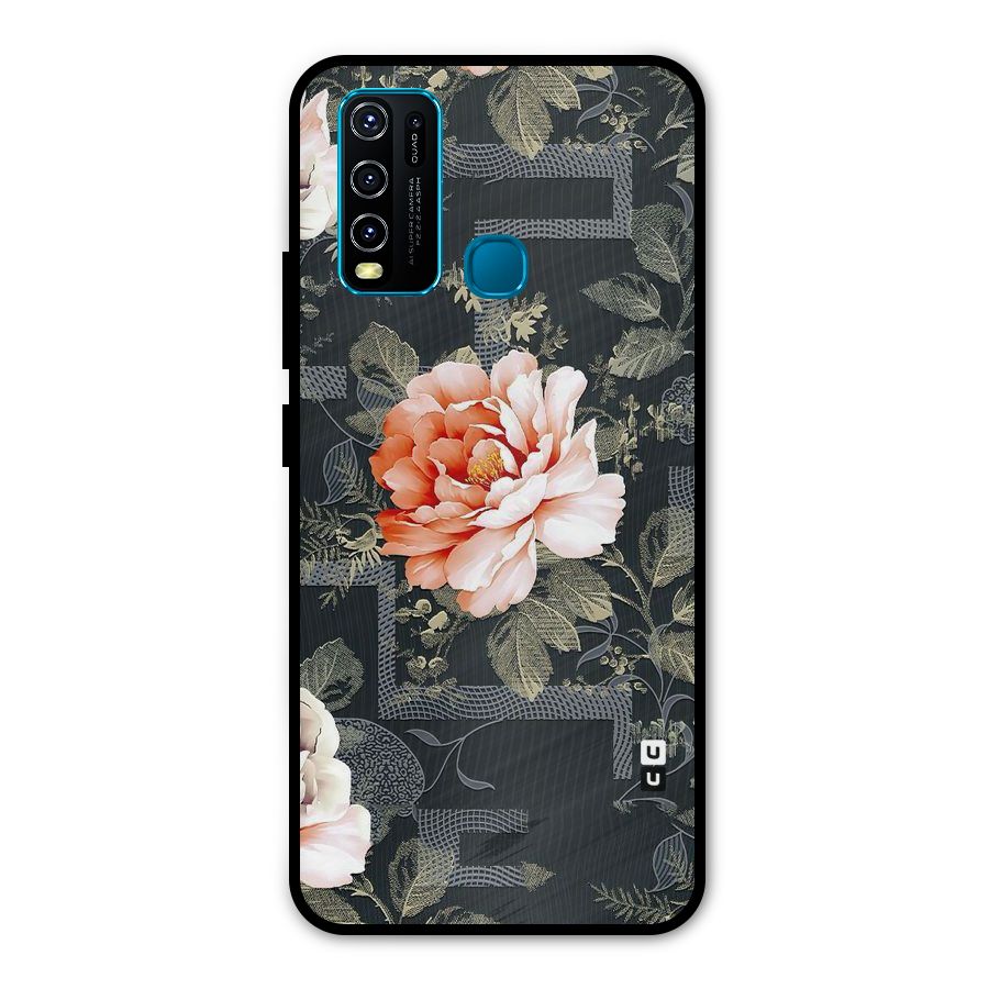 Art And Floral Metal Back Case for Vivo Y30