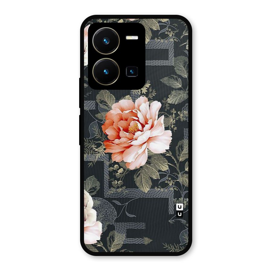 Art And Floral Metal Back Case for Vivo Y35