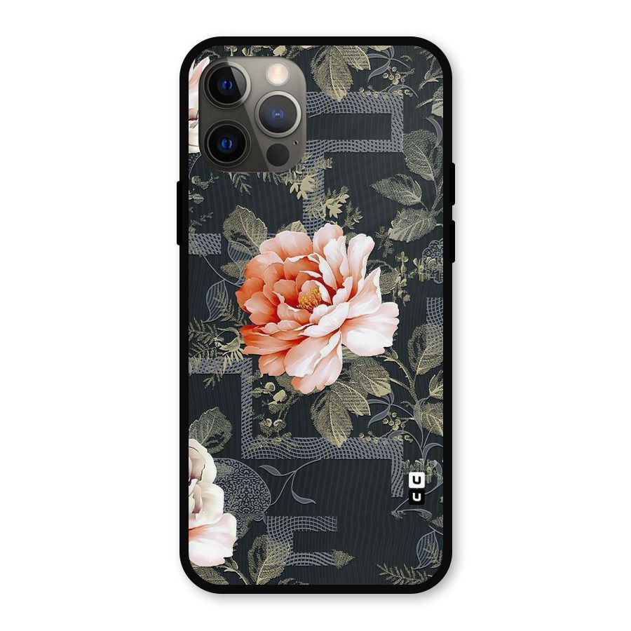 Art And Floral Metal Back Case for iPhone 12 Pro