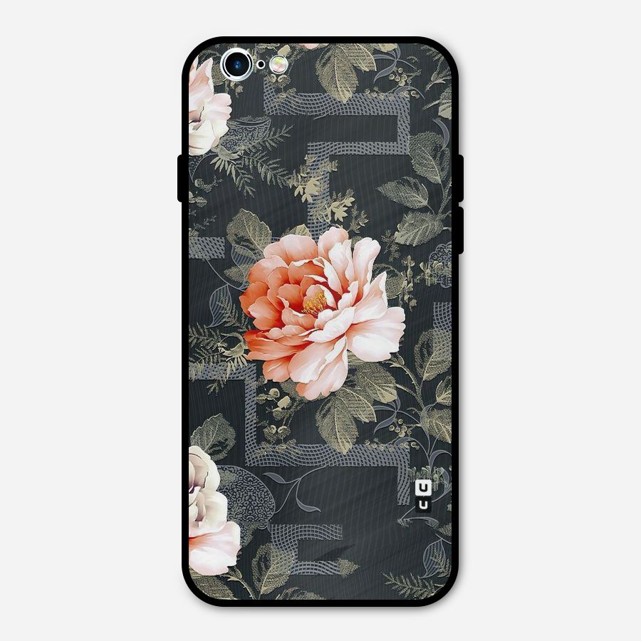 Art And Floral Metal Back Case for iPhone 6 6s