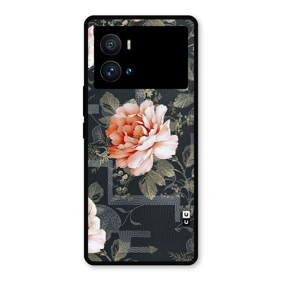 Art And Floral Metal Back Case for iQOO 9 Pro