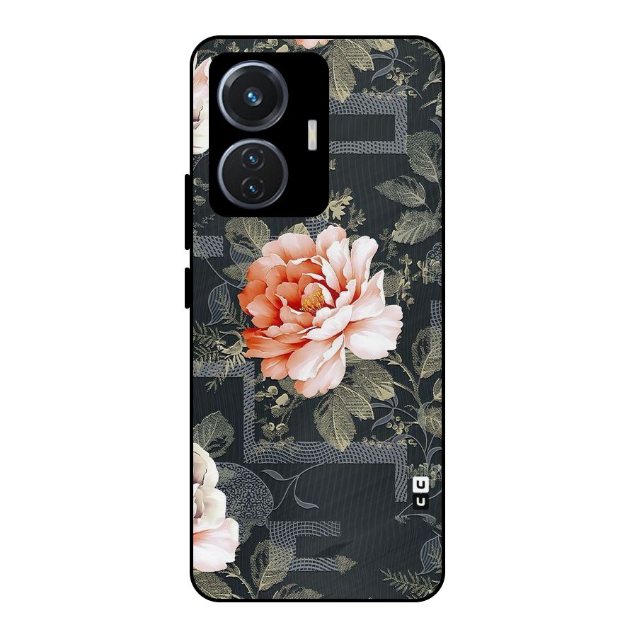Art And Floral Metal Back Case for iQOO Z6 44W