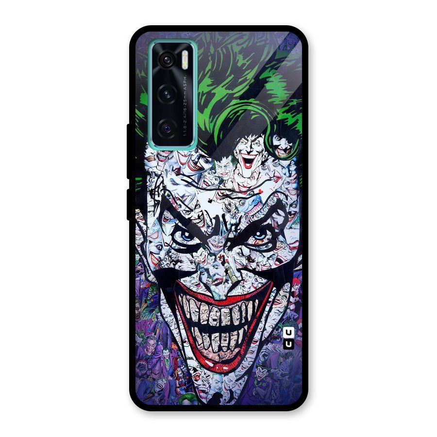 Art Face Glass Back Case for Vivo V20 SE