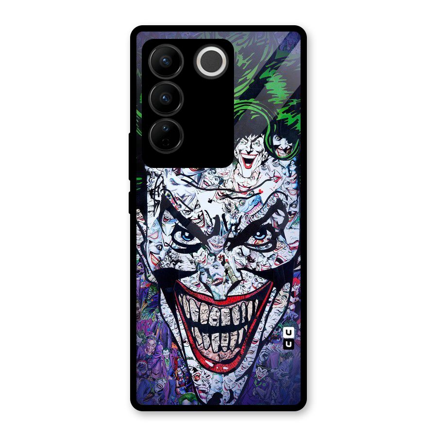 Art Face Glass Back Case for Vivo V27 Pro