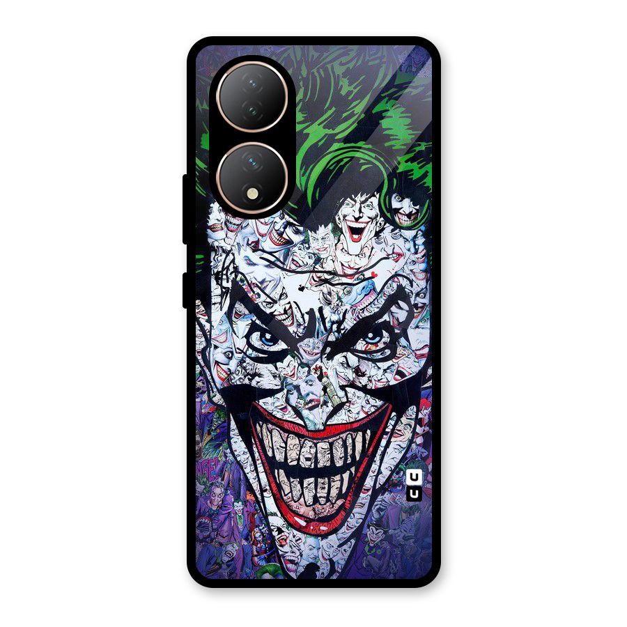 Art Face Glass Back Case for Vivo Y100A