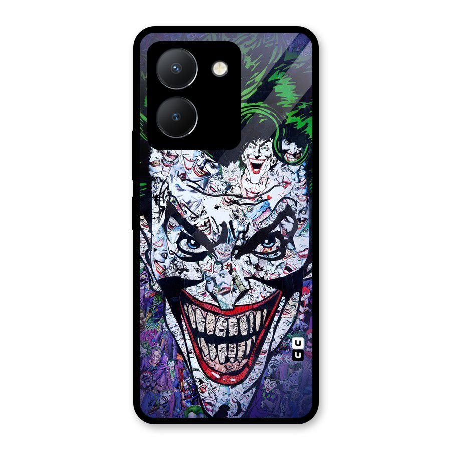Art Face Glass Back Case for Vivo Y36