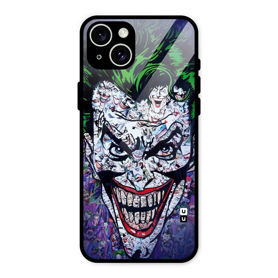 Art Face Glass Back Case for iPhone 15 Plus