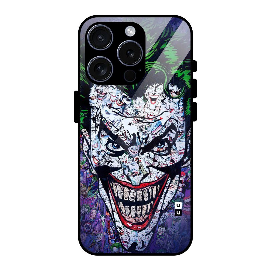Art Face Glass Back Case for iPhone 15 Pro