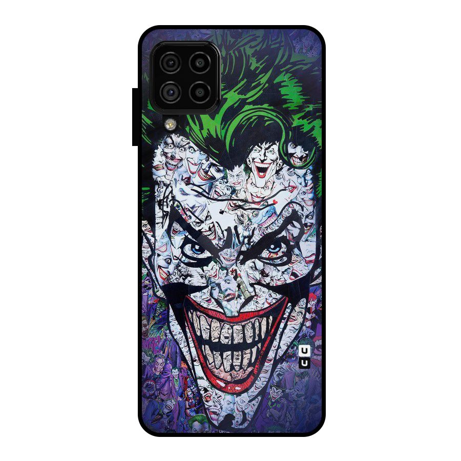 Art Face Metal Back Case for Galaxy A22 4G