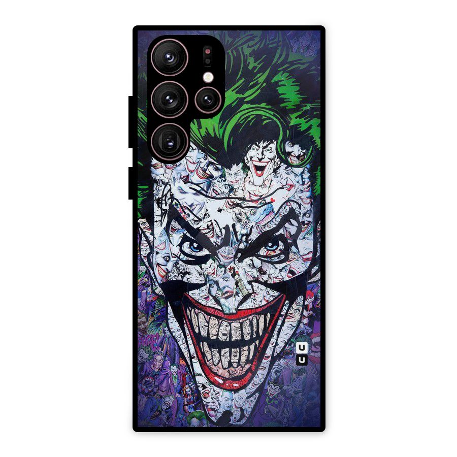 Art Face Metal Back Case for Galaxy S22 Ultra 5G