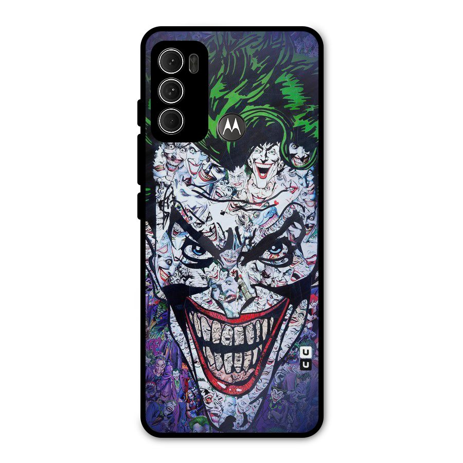 Art Face Metal Back Case for Moto G60
