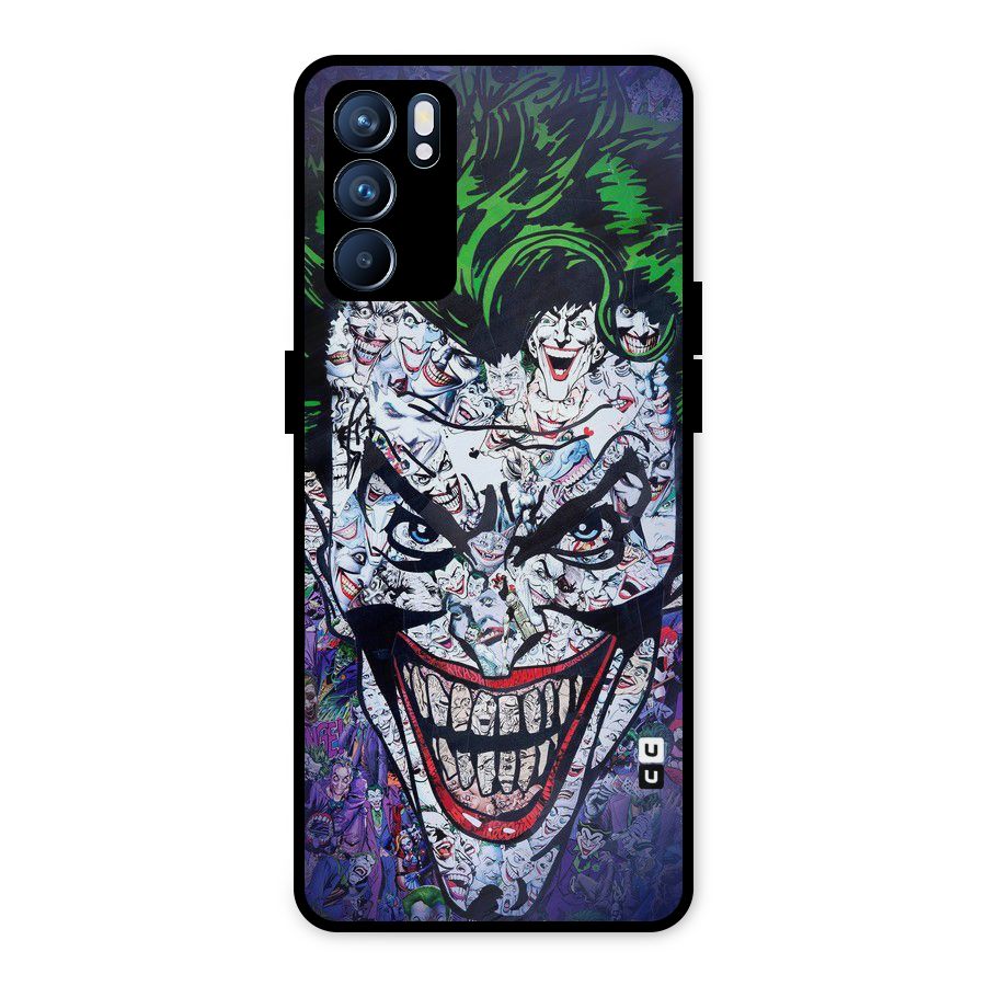 Art Face Metal Back Case for Oppo Reno6 5G