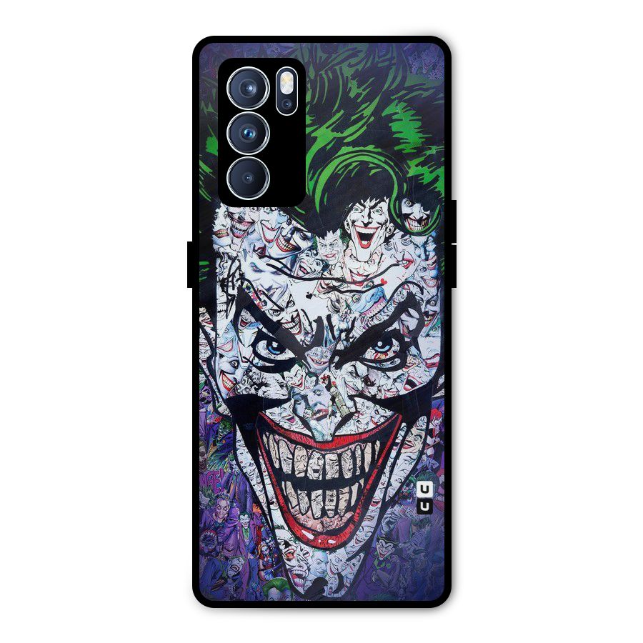 Art Face Metal Back Case for Oppo Reno6 Pro 5G