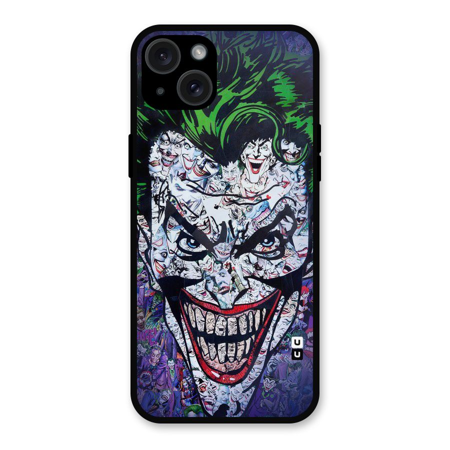 Art Face Metal Back Case for iPhone 15 Plus