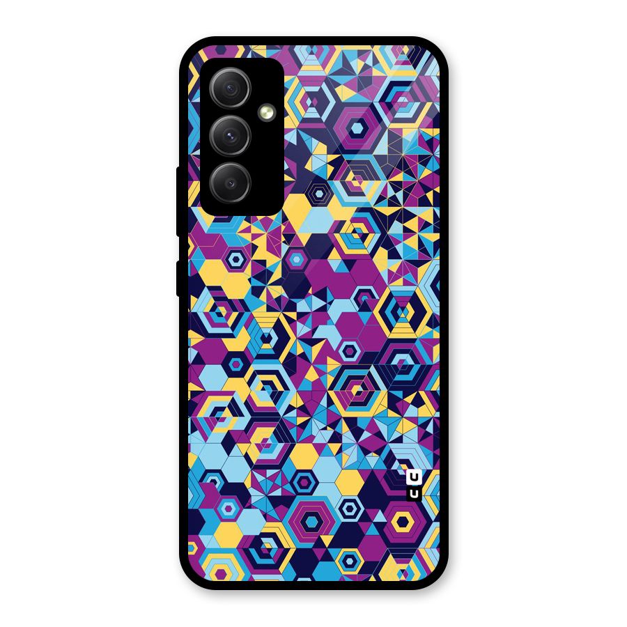 Artistic Abstract Glass Back Case for Galaxy A34