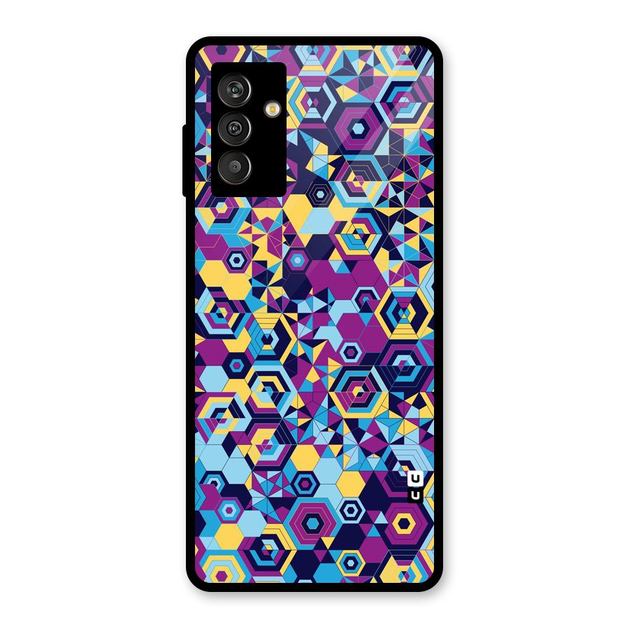 Artistic Abstract Glass Back Case for Galaxy M13