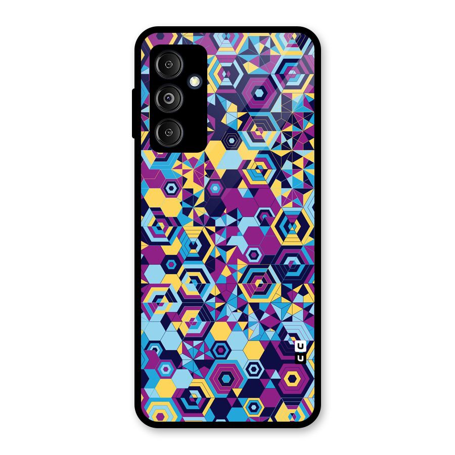 Artistic Abstract Glass Back Case for Galaxy M14 5G